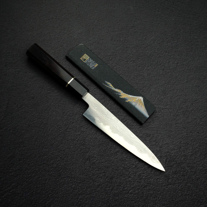 하츠코코로 코모레비 청1강 다마스커스 페티 150mm 가드 포함 무각인