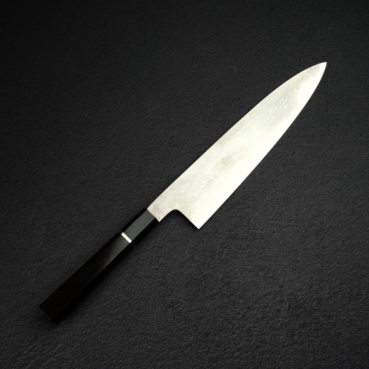 하츠코코로 코모레비 청1강 다마스커스 규토(셰프나이프) 240mm 사야 포함 무각인