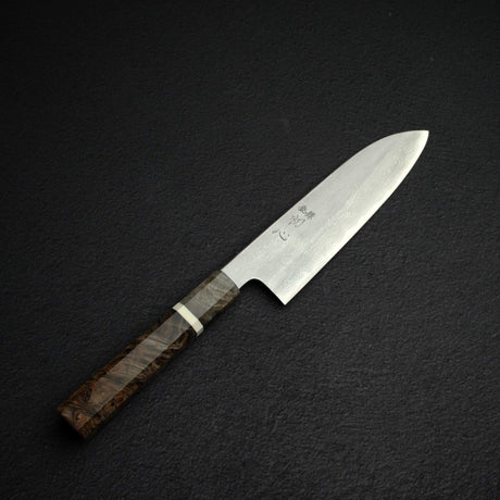 하츠코코로 x 나카가와 사토시 청1강 다마스커스 산토쿠(다용도칼) 170mm