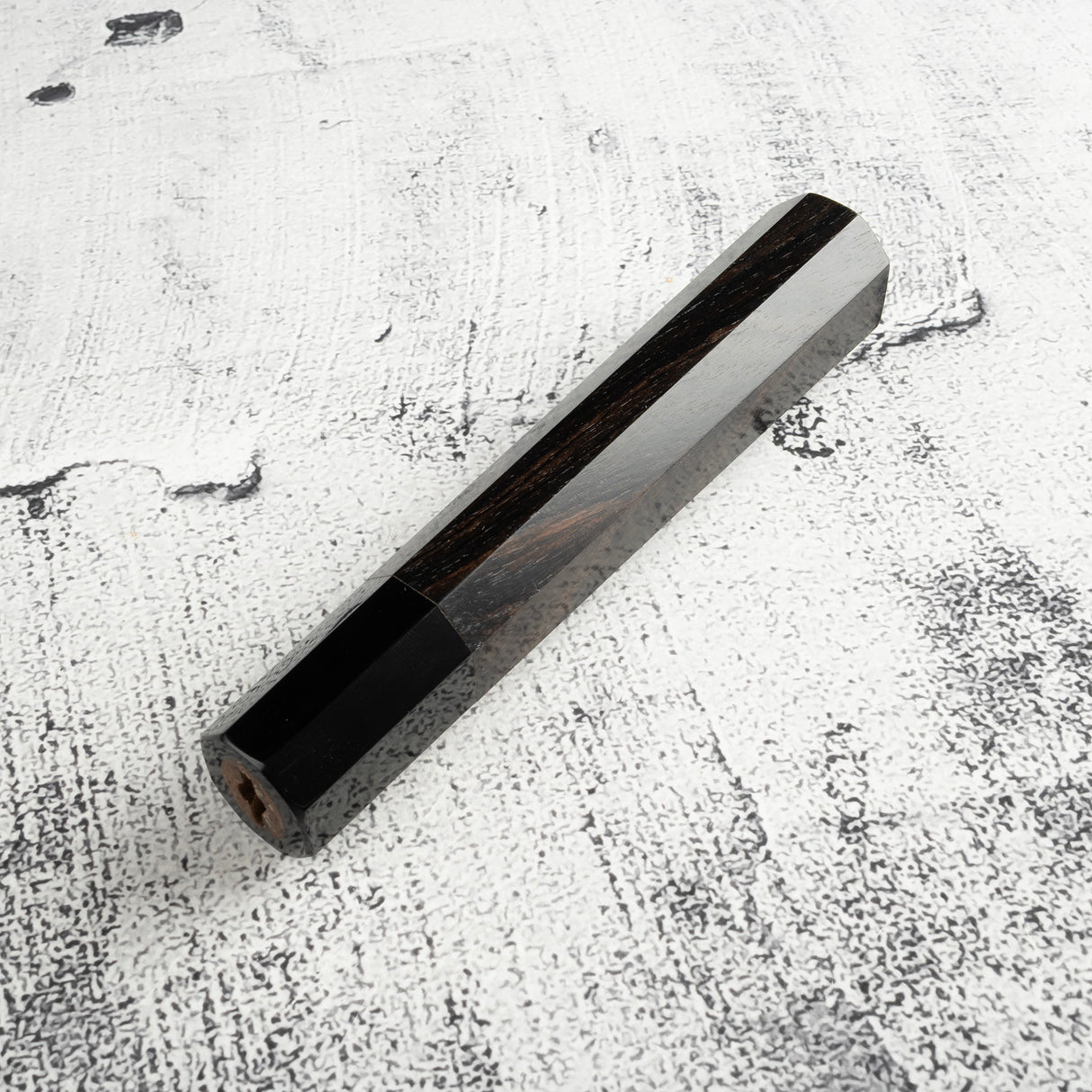 K&S Custom Ebony Octagonal Black Horn WA Handle