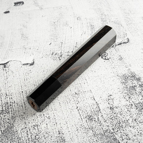K&S Custom Ebony Octagonal Black Horn WA Handle