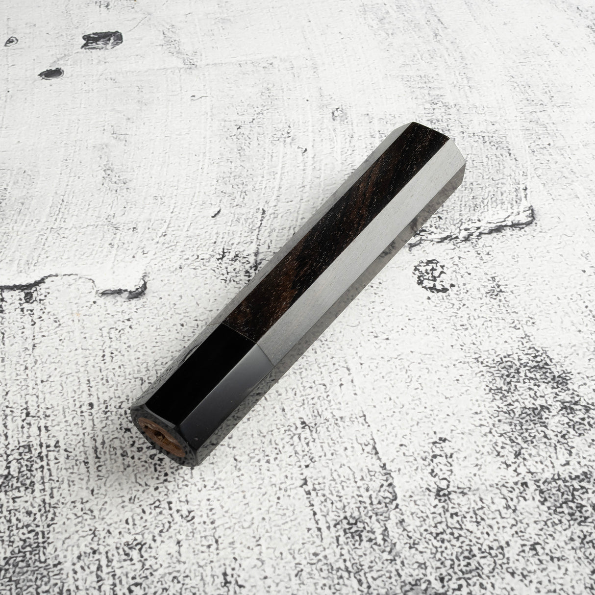 K&S Custom Ebony Octagonal Black Horn WA Handle