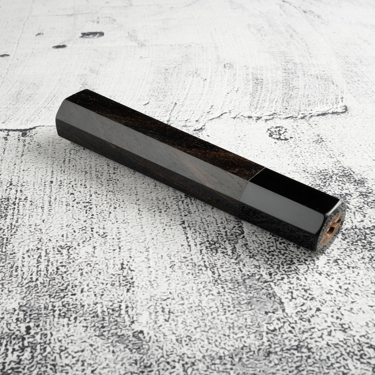 K&S Custom Ebony Octagonal Black Horn WA Handle