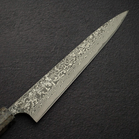 Takeshi Saji SG2 Black Damascus Sujihiki 240mm Birchwood Handle