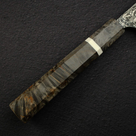Takeshi Saji SG2 Black Damascus Sujihiki 240mm Birchwood Handle