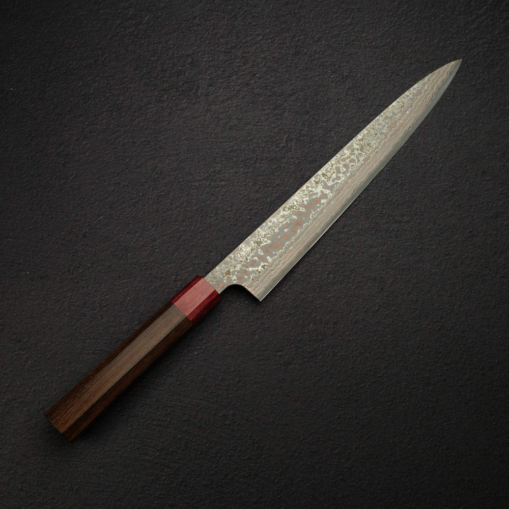 Takeshi Saji VG10 Rainbow Damascus Kurozome