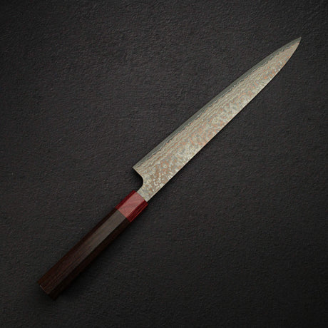 Takeshi Saji VG10 Rainbow Damascus Etched Sujihiki 270mm