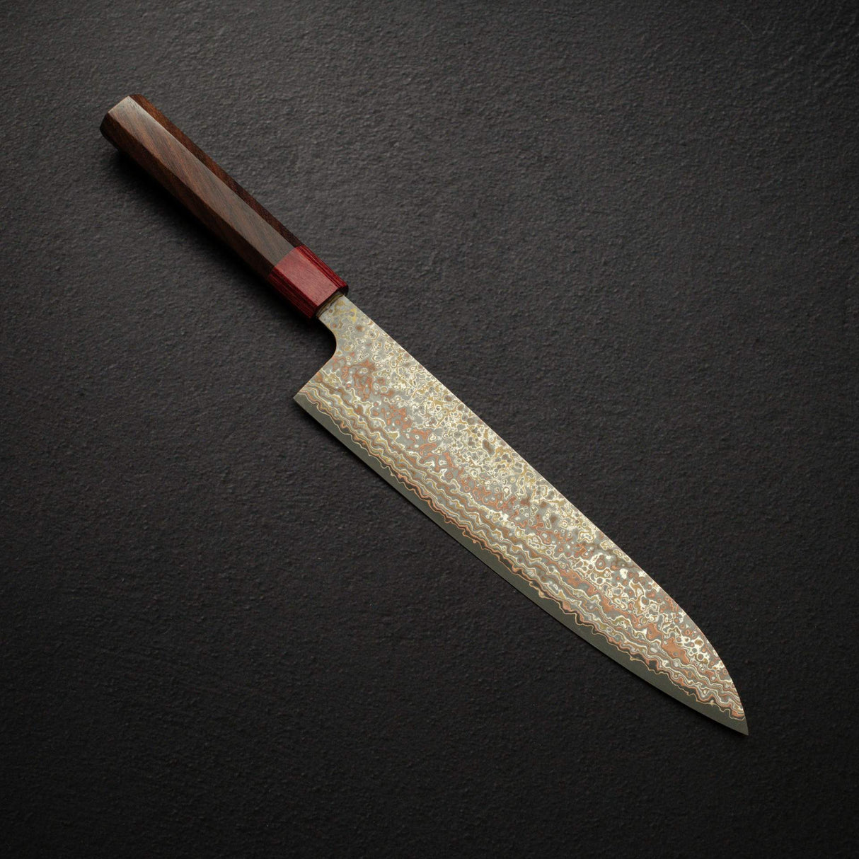 Takeshi Saji VG10 Rainbow Damascus Gyuto 240mm
