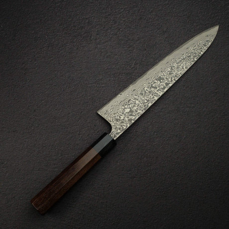Takeshi Saji SG2 Black Damascus Gyuto 240mm Rosewood Handle