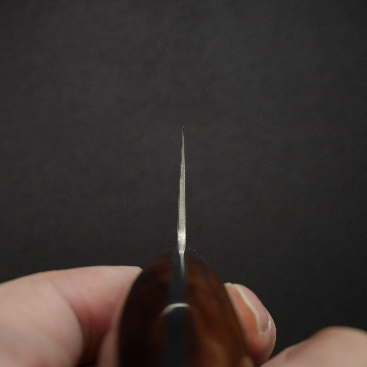 Tanaka R2 Etched Black Damascus Nakiri 165mm Ironwood Handle