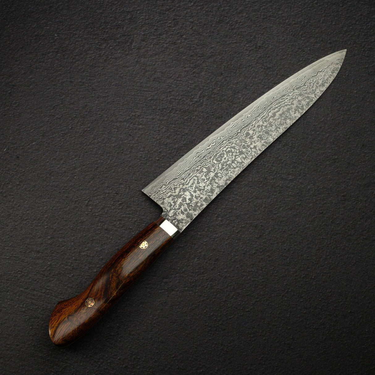타나카 벤카마 R2 다마스커스 규토(셰프나이프) 240mm 아이언우드 웨스턴핸들 가드 포함