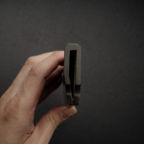 K&S Kritsuke (K-tip) Yanagiba Hardwood  Saya, Left Handed Standard Profile