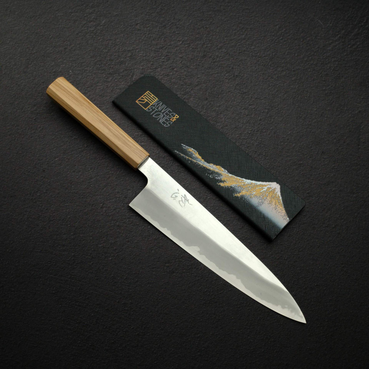 하츠코코로 코모레비 청2강 혼카스미 규토(셰프나이프) 210mm 가드 포함