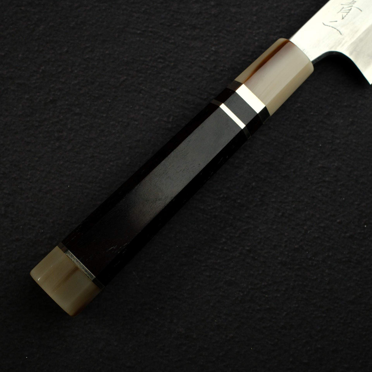 Mazaki Blue 2 Migaki Yanagiba 300mm w/ Triple Spacer Ebony Handle & Saya