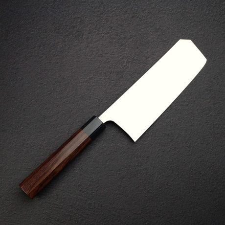 Shibata Koutetsu Chromax Boss Nakiri 175mm, Rosewood Handle