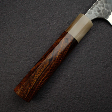 Masakage Koishi AS Gyuto 210mm Aogami Super Kurouchi Tsuchime K&S Hearted-shaped Ironwood Handle