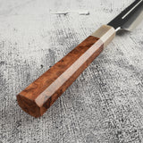 Exotic: Yoshikazu Ikeda Blue #1 Mizu-Honyaki K-tip Yanagiba 300mm with Blood Groove