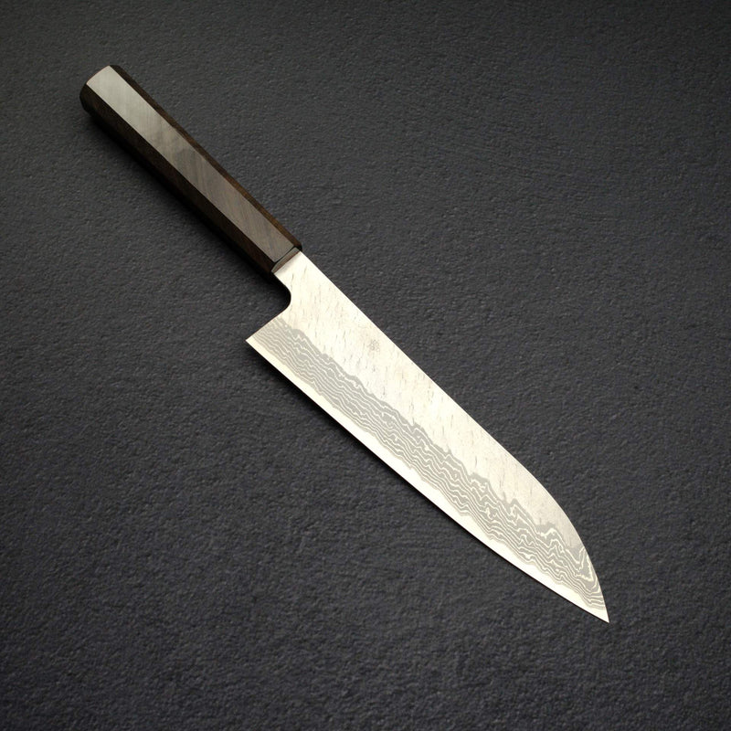 Nigara VG10 Damascus Tsuchime Gyuto 210mm Black Chacate Handle
