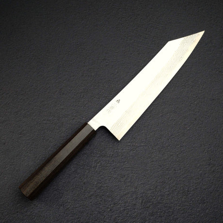 Nigara VG10 Damascus Tsuchime K-tip Gyuto 240mm Black Chacate Handle