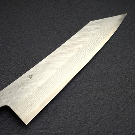 Nigara VG10 Damascus Tsuchime K-tip Gyuto 240mm Black Chacate Handle