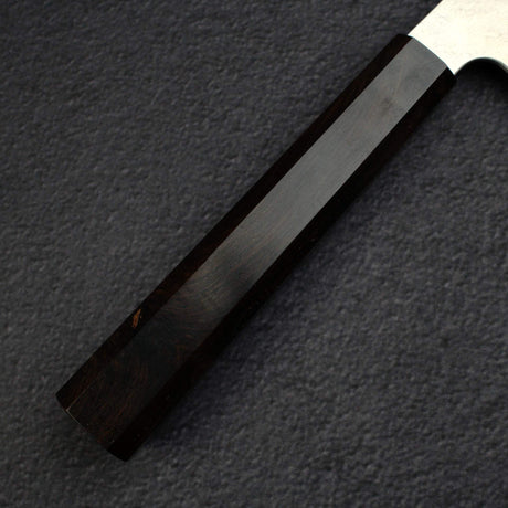 Nigara VG10 Damascus Tsuchime K-tip Gyuto 210mm Black Chacate Handle