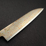 Hatsukokoro Kujaku V-Toku-2 Santoku 180mm Rainbow Damascus Finish