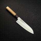 Sakai Takayuki VG10 33 Layer Damascus Santoku 170mm Teak Handle