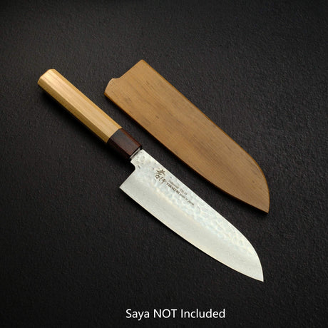 Sakai Takayuki VG10 33 Layer Damascus Santoku 170mm Teak Handle