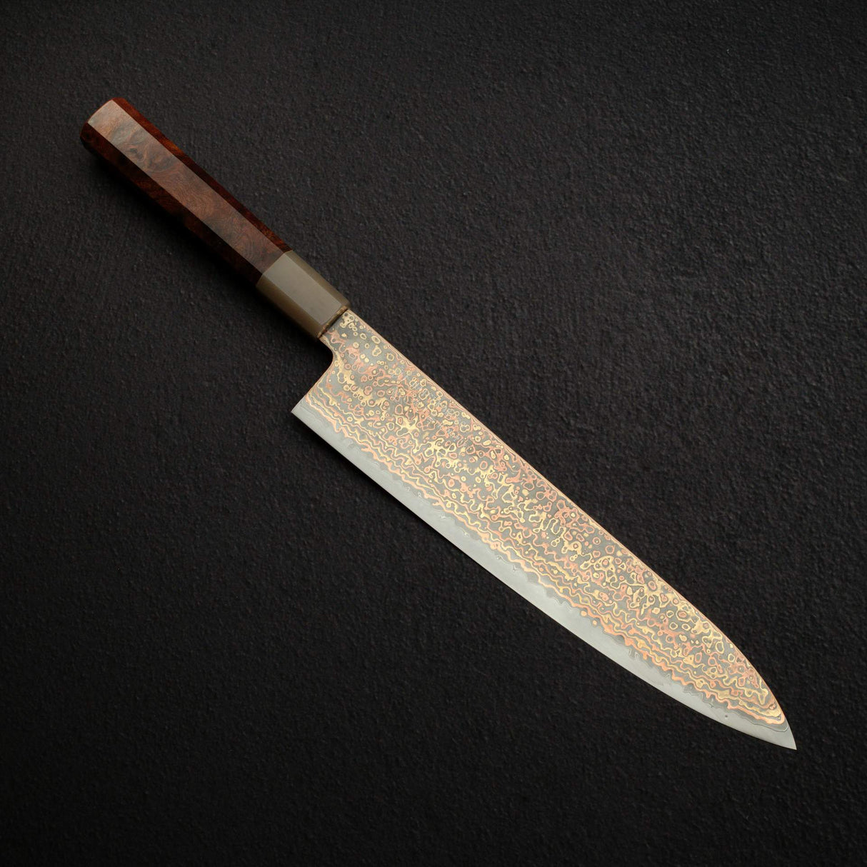 하츠코코로 히노토리 V-Toku 2 다마스커스 규토(셰프나이프) 240mm