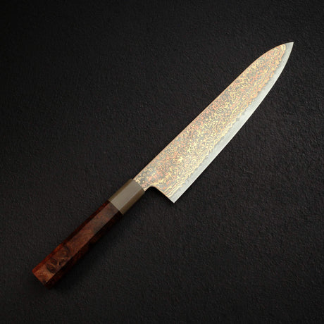 Hatsukokoro Hinotori V-Toku 2 Gyuto 240mm Rainbow Damascus Finish