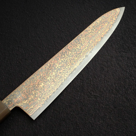 Hatsukokoro Hinotori V-Toku 2 Gyuto 240mm Rainbow Damascus Finish