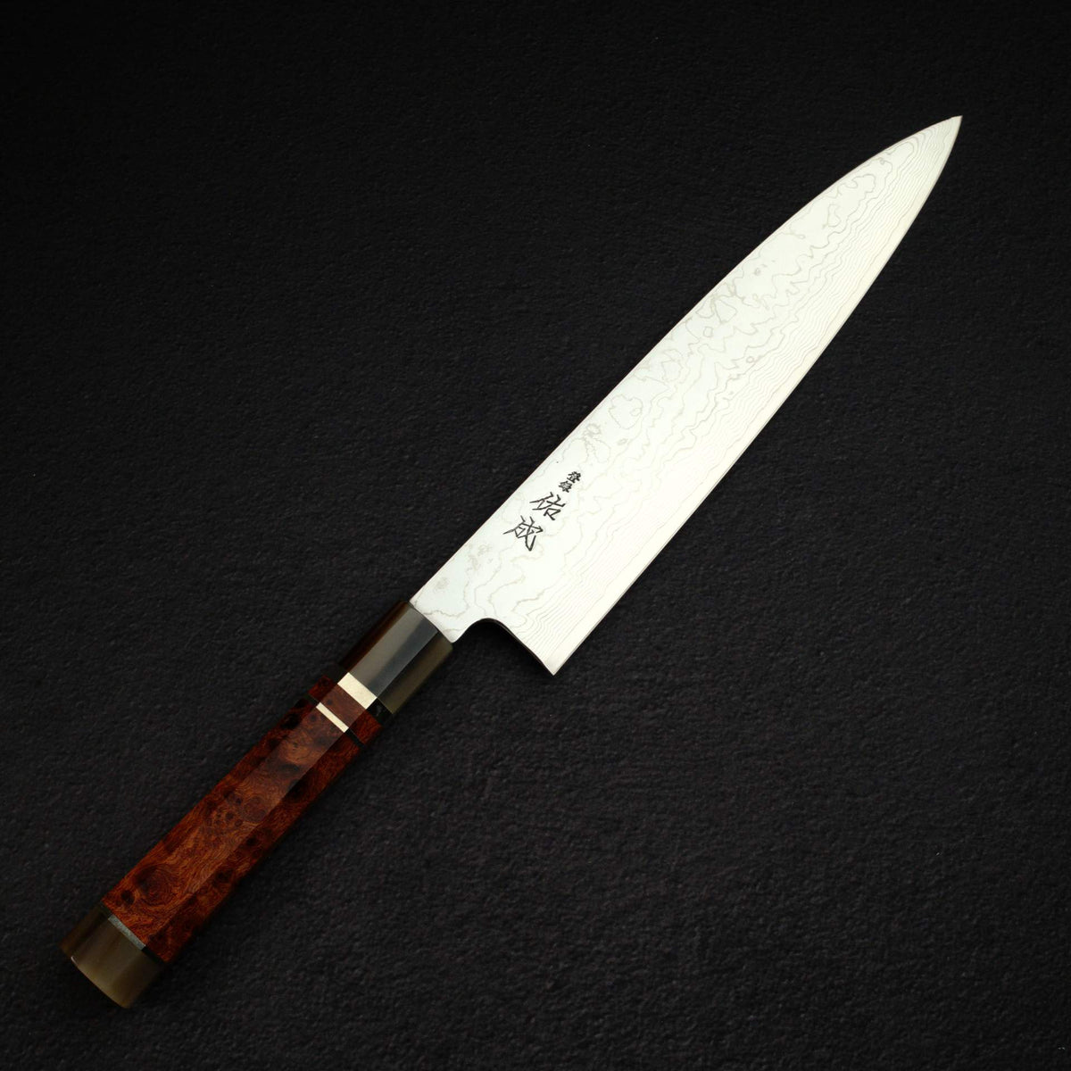 Sukenari SG2 Damascu Gyuto 270mm w/ Triple Spacer Amboyna Burl