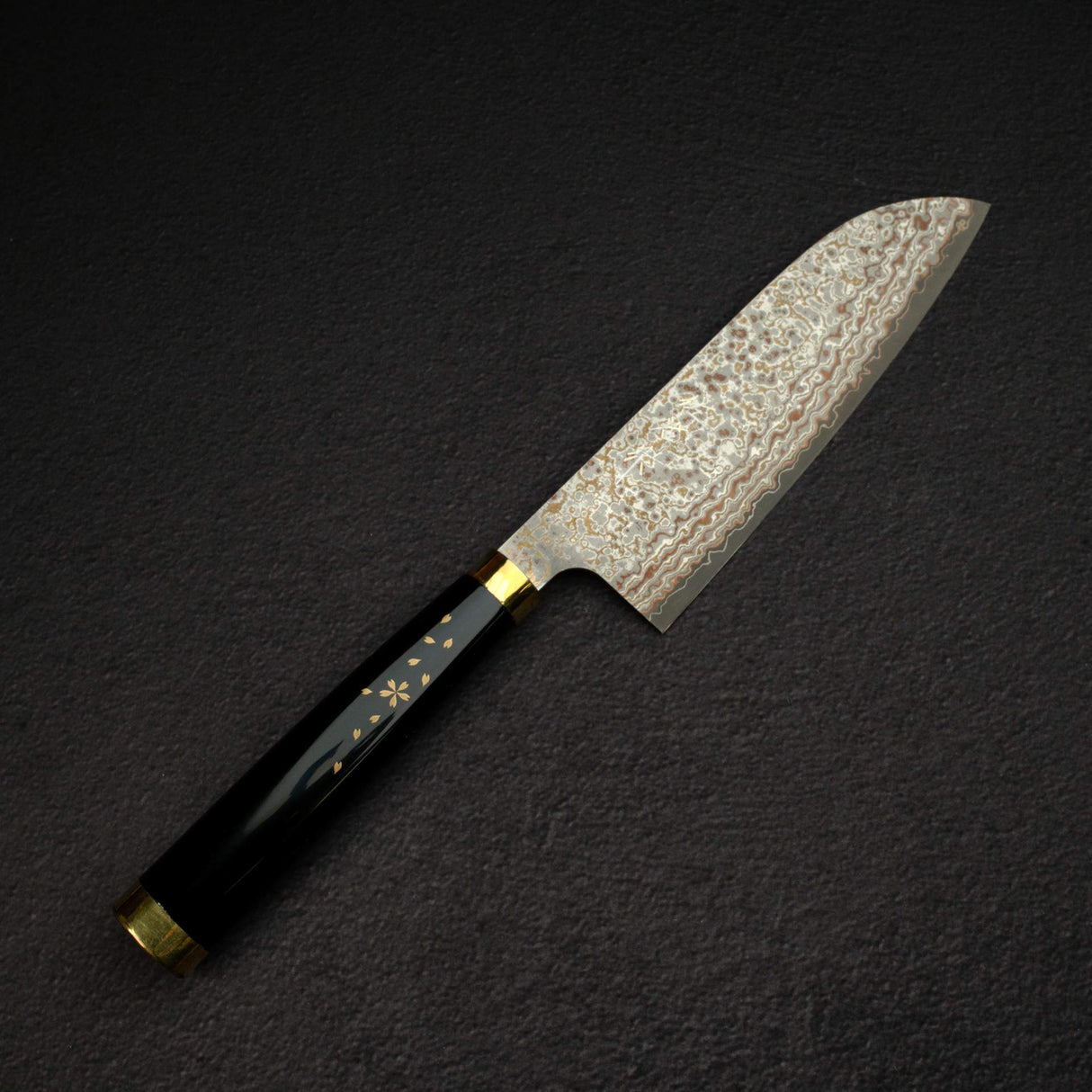 사지 타케시 마키에 우루시 VG10W 산토쿠(다용도칼) 170mm
