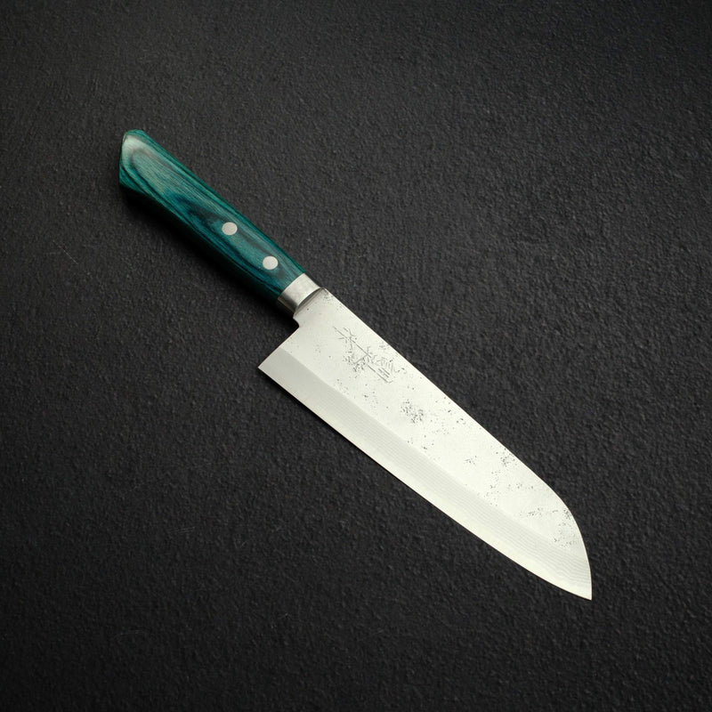 Masutani Sekka VG10 Nashiji Damascus Santoku 170mm Western Handle