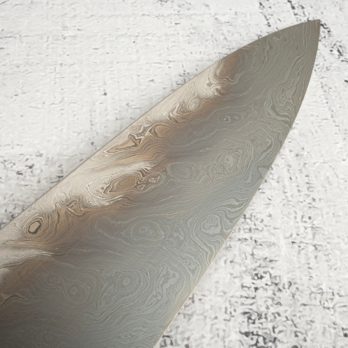 Exotic: Shoichi Hashimoto (橋本庄市) Chihaya (ちはやふる・千早)  Blue / White Coreless Gyuto 210mm