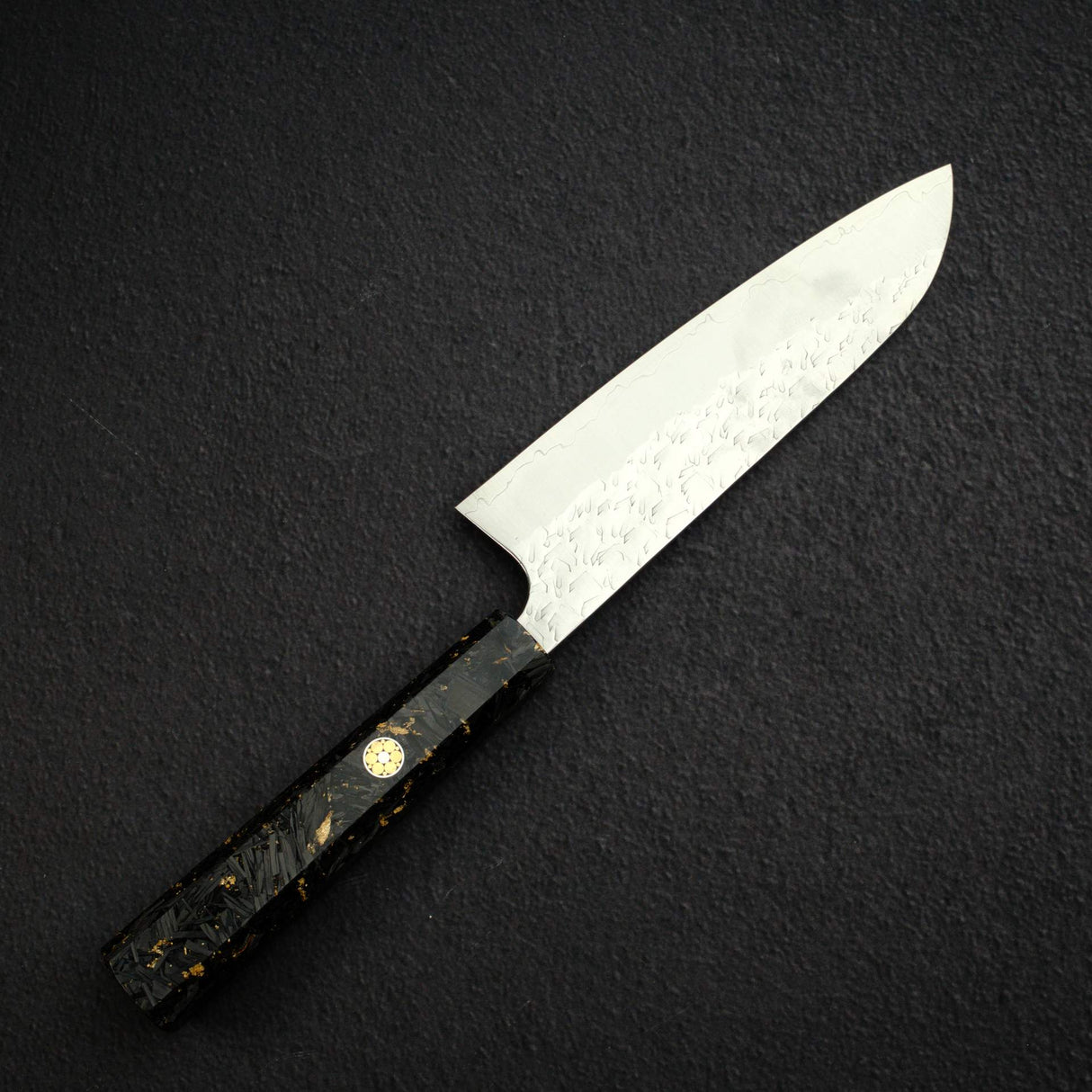 Yoshimi Kato Hyo SG2 Santoku 170mm,  Carbon Fibre Handle