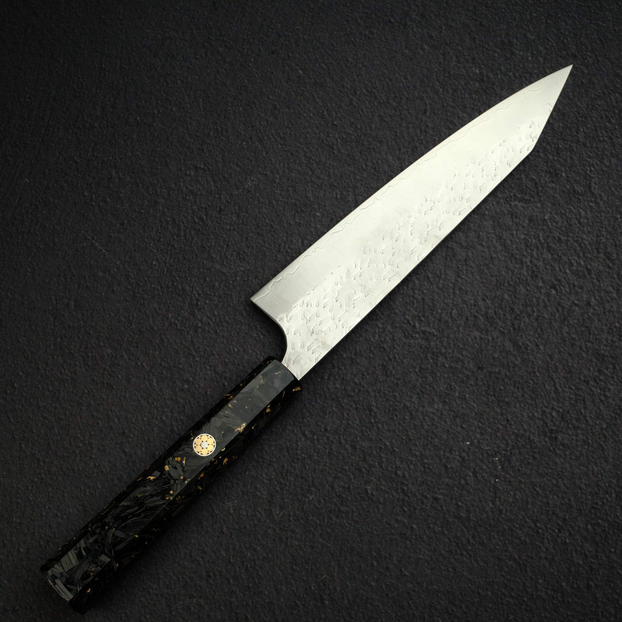 Yoshimi Kato Hyo SG2 K-tip Gyuto 210mm,  Carbon Fibre Handle