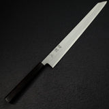 하츠코코로 x 묘진 시라사기 백2강 K팁 야나기바(사시미칼) 330mm