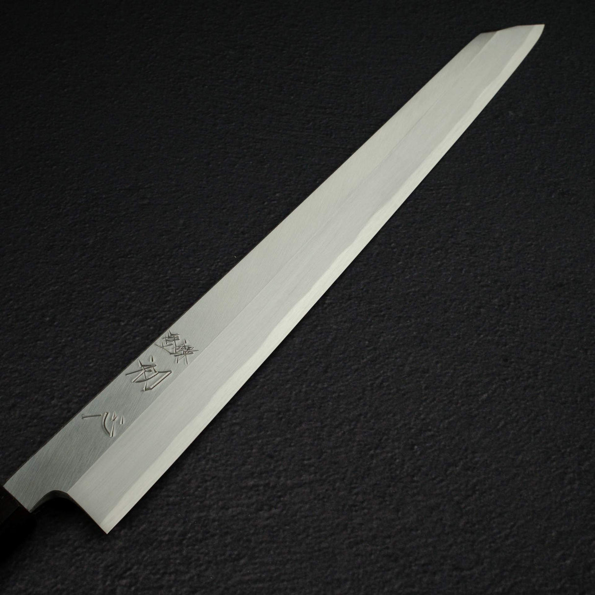 하츠코코로 x 묘진 시라사기 백2강 K팁 야나기바(사시미칼) 330mm