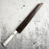 이케다 요시카즈 청1강 미즈혼야키 K팁 야나기바(사시미칼) 300mm 모리바시 세트