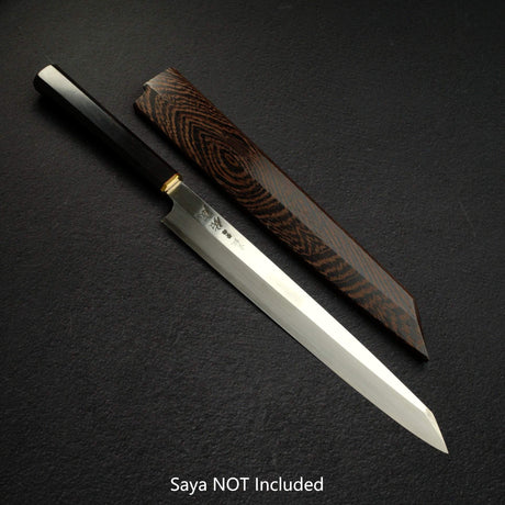 Sukenari Blue 2 K-tip Yanagiba 270mm, Ebony Brass Handle