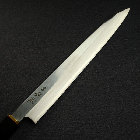 Sukenari Blue 2 K-tip Yanagiba 270mm, Ebony Brass Handle