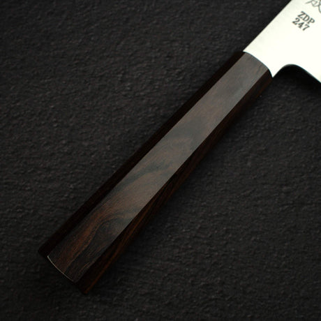 Sukenari ZDP-247 Hairline Santoku 180mm, Ebony Handle