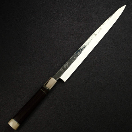 Sukenari VG10 Damascus Yanagiba 330mm, Ebony Three Spacer Handle