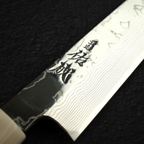 Sukenari VG10 Damascus Yanagiba 330mm, Ebony Three Spacer Handle