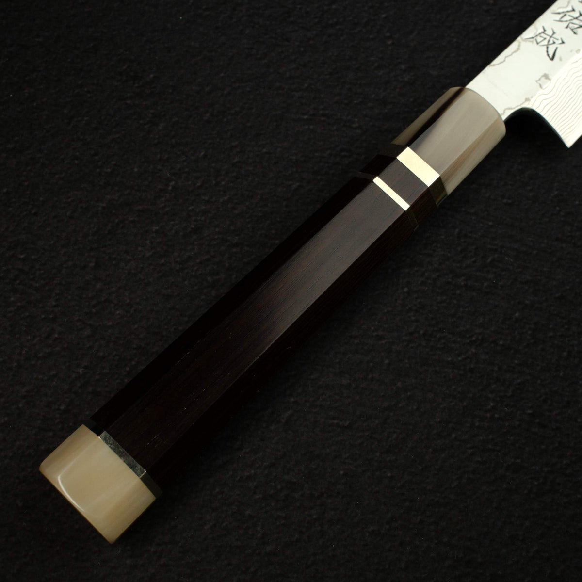 Sukenari VG10 Damascus Yanagiba 330mm, Ebony Three Spacer Handle