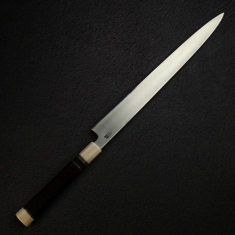 Sukenari VG10 Damascus Yanagiba 330mm, Ebony Three Spacer Handle
