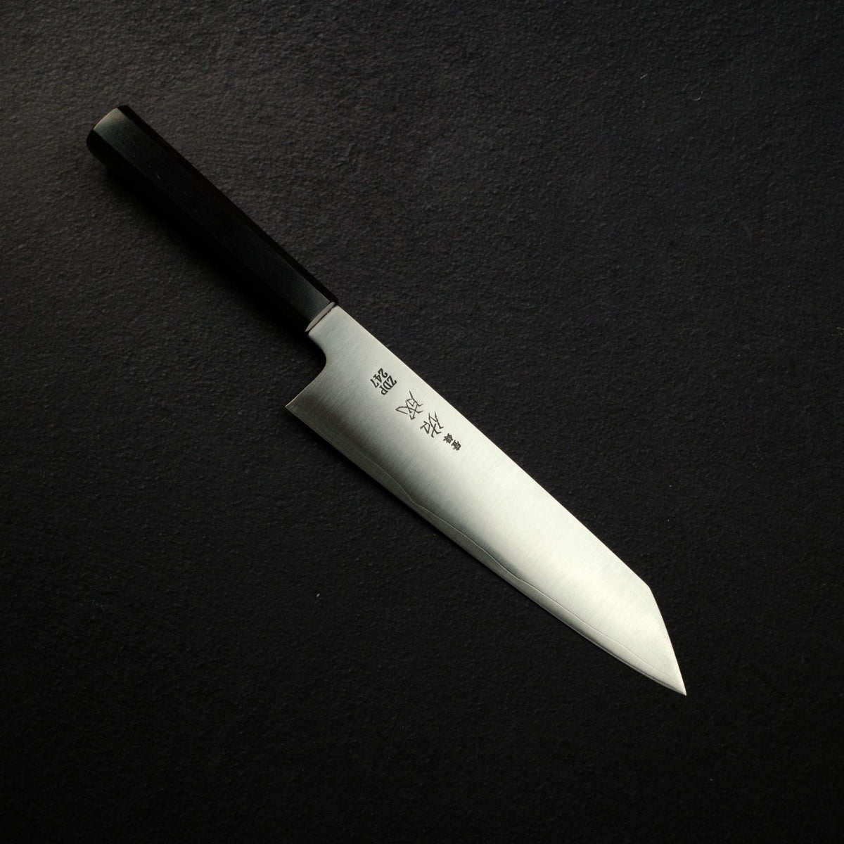 Sukenari ZDP-247 Hairline K-tip Gyuto 210mm, Ebony Handle