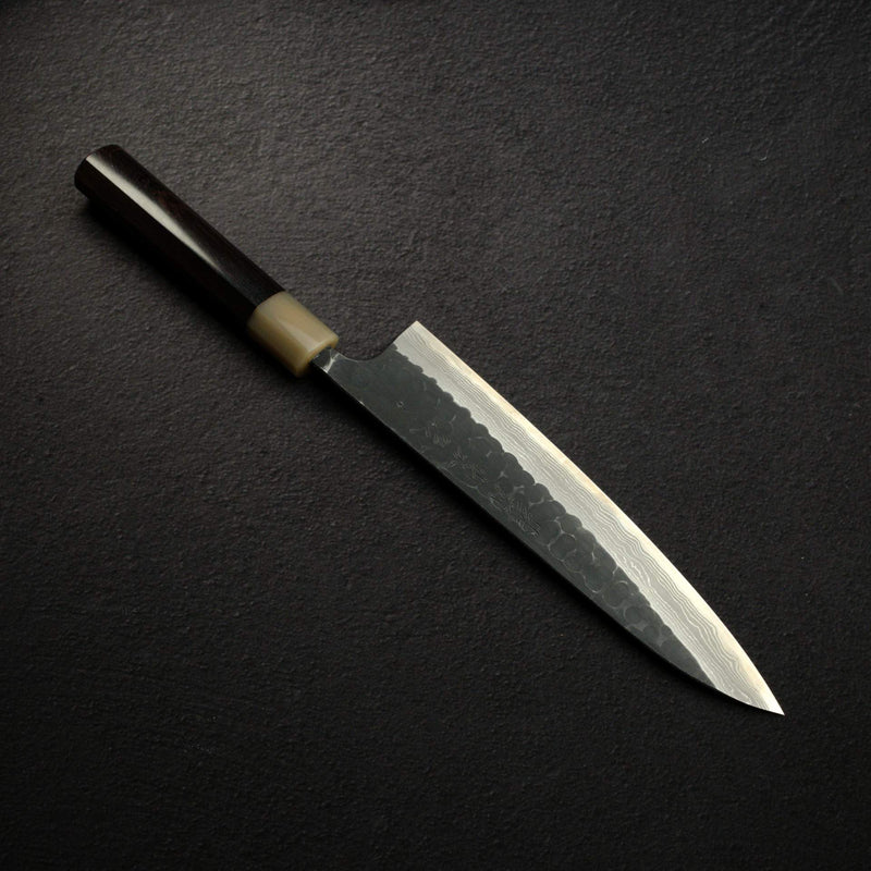 Nao Yamamoto Blue Super Kurouchi Damascus Gyuto 210mm