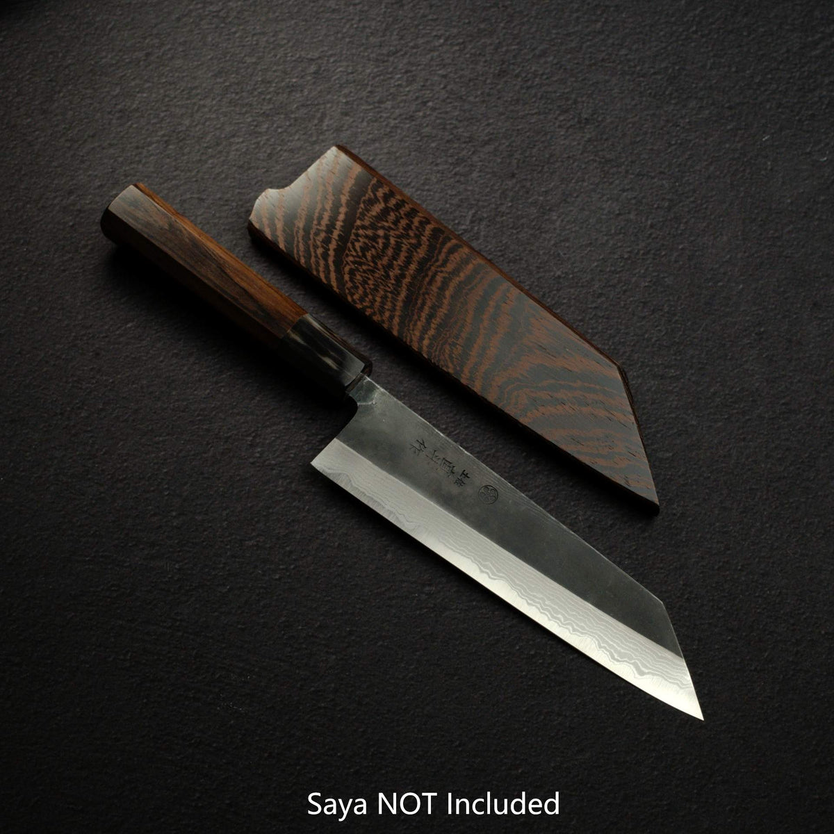 Naoto Blue 1 Damascus Kurouchi Bunka 180mm